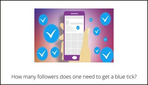 How many followers do you need to get a blue tick?