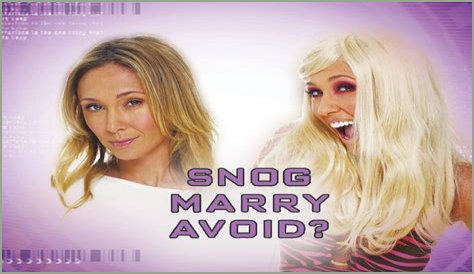 Who is the POD voice in Snog Marry Avoid?